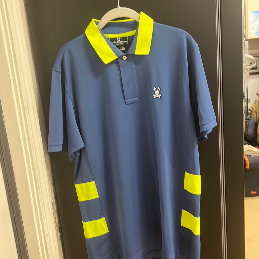 Large psycho bunny polo worn once